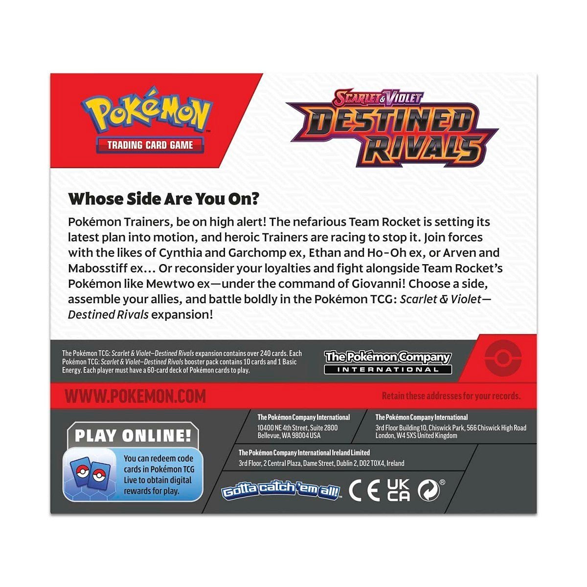 Pokemon: Scarlet & Violet Destined Rivals Booster Box